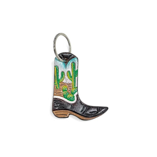 Cactus boot keychain