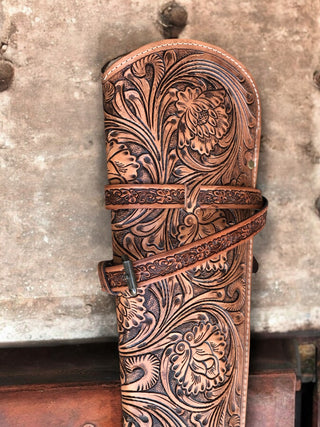 Scabbard Tooled Leather Carrying Case