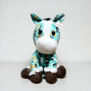 Cows turquoise horse- medium farm pal
