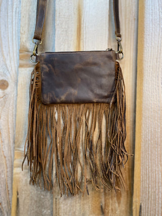 Horse Cowhide & Fringe Crossbody