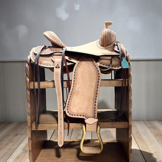 12” genuine leather saddle