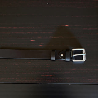 Classic black leather belt