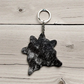 Mini cowhide rug Keychain