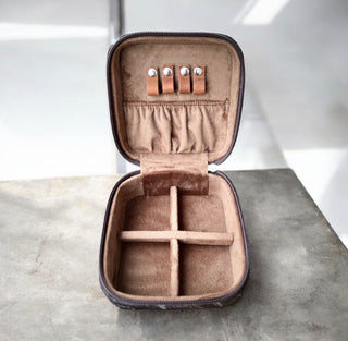 All cowhide jewelry box