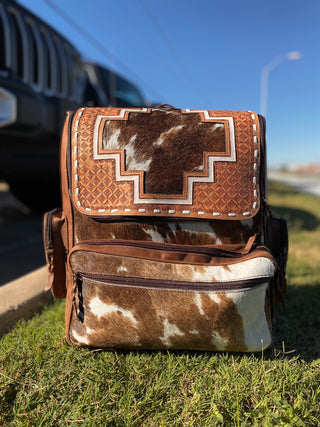 Aztec Cowhide & Tooled Leather