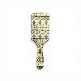 Yellow Aztec western hairbrush