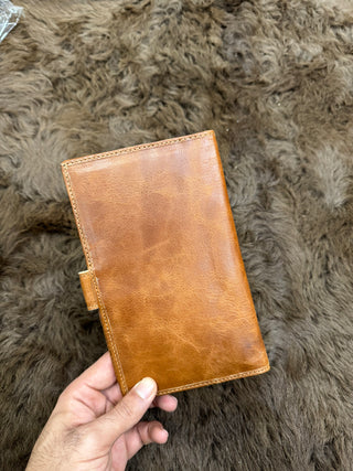 Tan Cowhide Bifold wallet