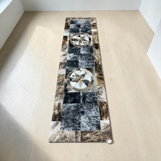 7x2 patchwork cowhide runner