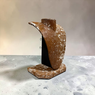 All cowhide necklace display (a10)