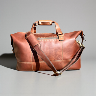 Large All leather duffle bag