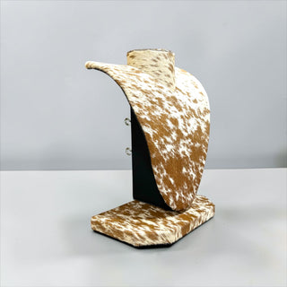 All cowhide necklace display (a4)