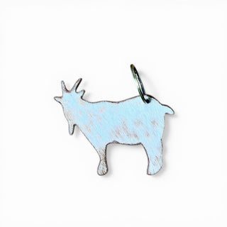 Goat cowhide keychain