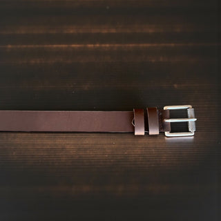 Heritage brown leather belt