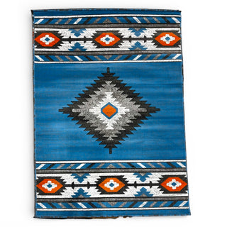 5x7’ western rug (wr.641 marine)