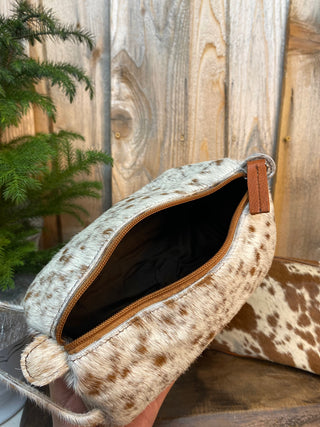 Tan Cowhide Toiletry Bag