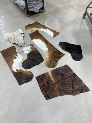 Genuine cowhide scraps