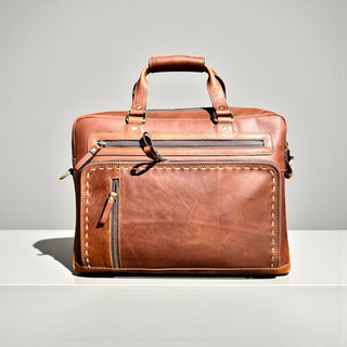 All leather briefcase