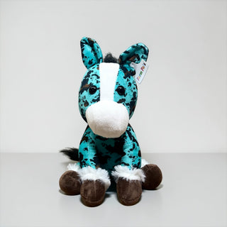 Turquoise Cowprint- medium farm pal