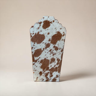 Brown all cowhide necklace display (m18)