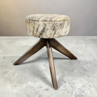 Small Light brindle cowhide stool