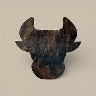 Bull cowhide placemat