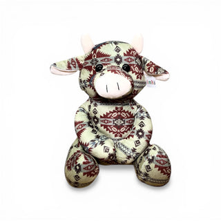 Olive Aztec cow - medium farm pal