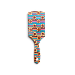 Sunflower Aztec hairbrush