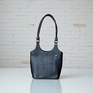 Turquoise tooled leather shoulder bag