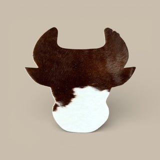 Bull cowhide placemat