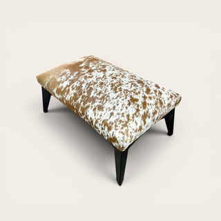 Exact cowhide ottoman