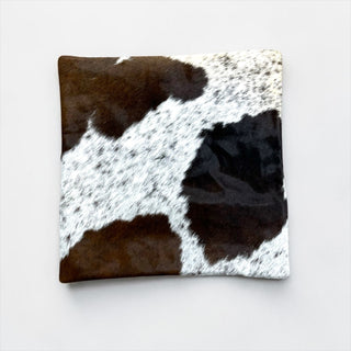 Brown cowhide pillow case