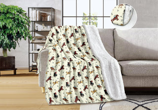 Horse queen Sherpa blanket