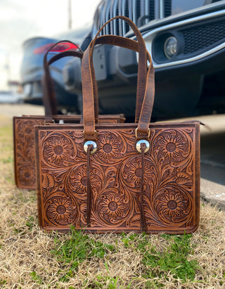 Tooled Leather Purse