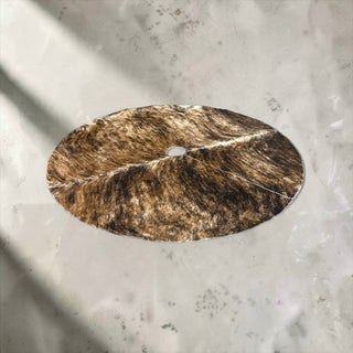 5x5ft Brindle all cowhide tree skirt