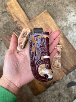 Tooled Cowhide Sheeth