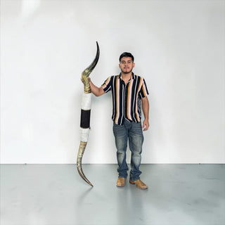 5-6ft rustic Longhorn mount (w01)