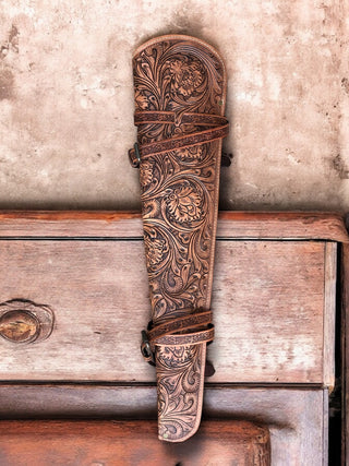 Scabbard Tooled Leather Carrying Case