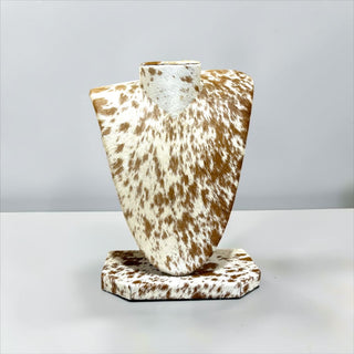 All cowhide necklace display (a3)