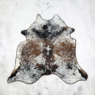 7.4x6.8ft Premium cowhide area rug (e01)