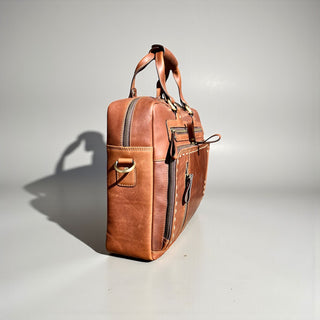 All leather briefcase