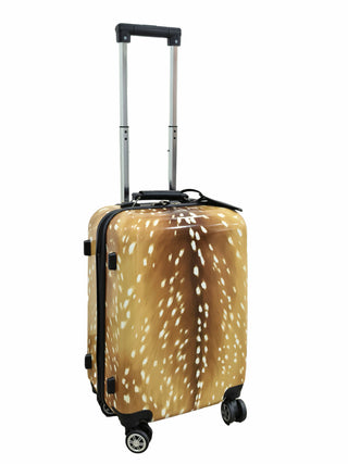 Deer print luggage rolling suitcase