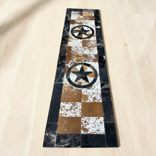 7x2’ patchwork cowhide runner