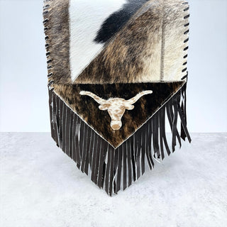 1x6’ patchwork cowhide table runner