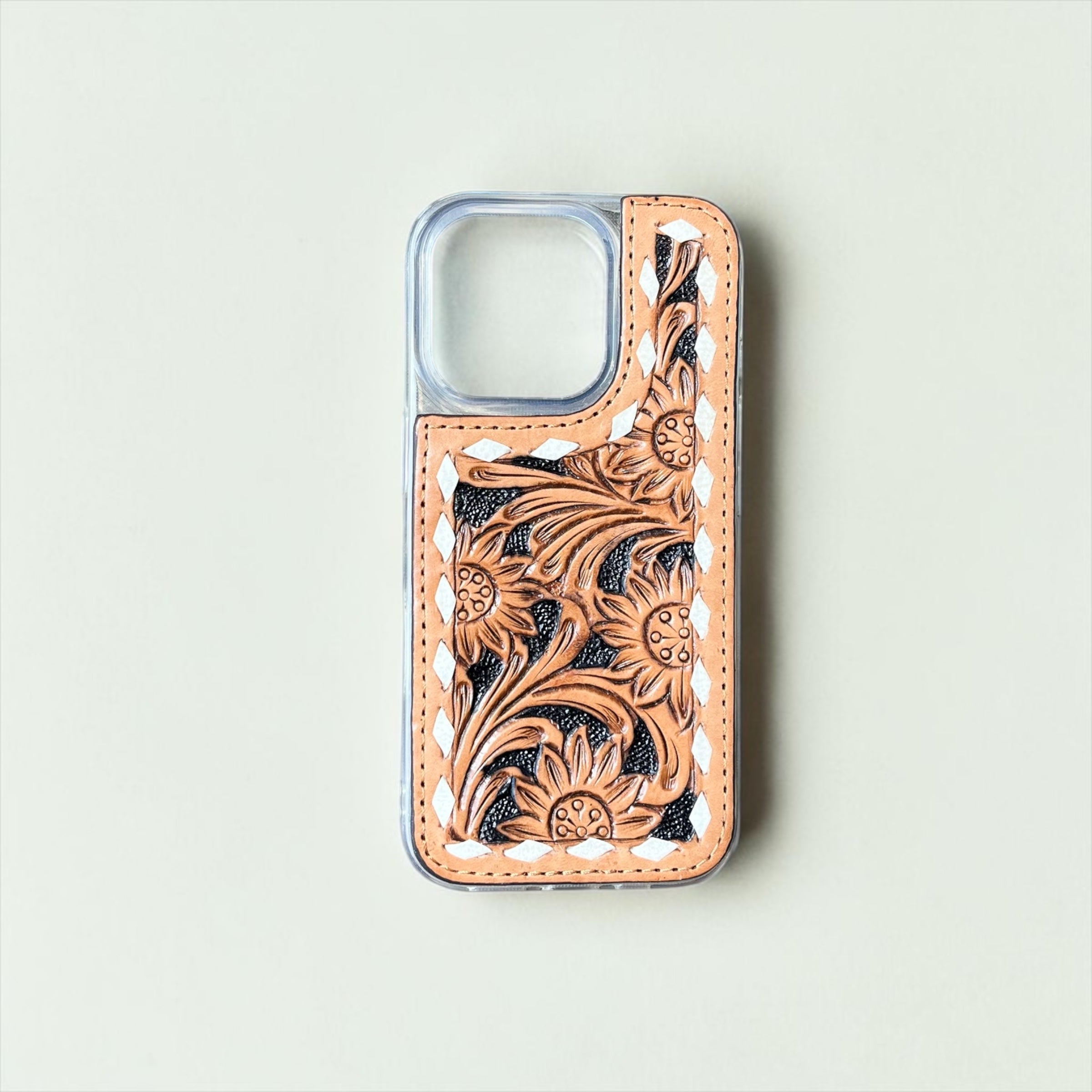 Genuine Leather iPhone Case Western Linens Genuine Leather iPhone Case Western Linens