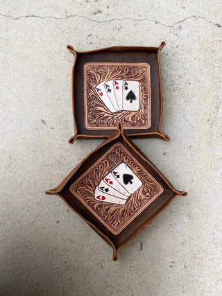 Mini Tray Brown Cards