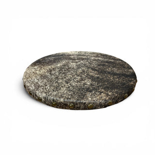 Brindle cowhide lazy Susan