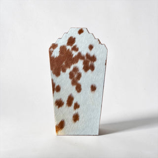 Brown all cowhide necklace display (m17)