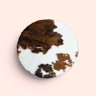 Cowhide lazy Susan turntable