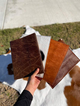 Cowhide Leather Book Cover