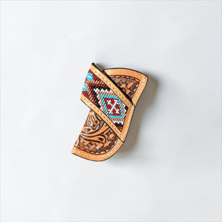 Turquoise Aztec knife sheath